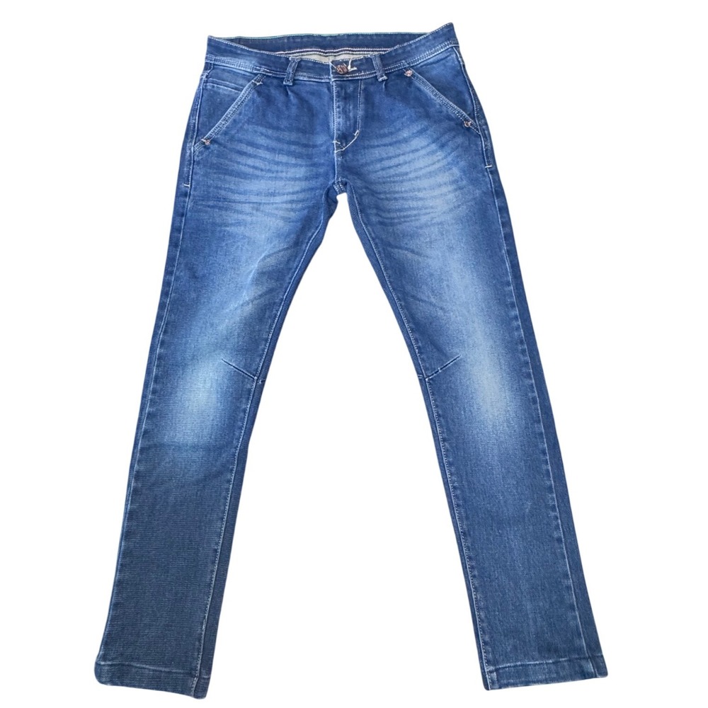 Pepe Jeans London Denim unisex 32 Woven Texture‎ Blue Slim Fit Y2K Streetwear